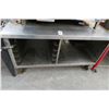 Image 1 : 4' S/S Equipment Stand w/Backsplash & Undershelf Storage