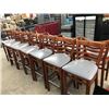 Image 1 : 15 Ladderback Bar Stools - 15 X $