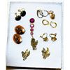 Image 1 : VINTAGE EARRINGS & 1 BROOCH