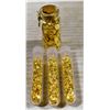 Image 1 : x4 VIALS FILLED WITH GOLD LEAF FLAKES