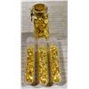 Image 1 : x4 VIALS FILLED WITH GOLD LEAF FLAKES