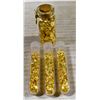 Image 1 : x4 VIALS FILLED WITH GOLD LEAF FLAKES