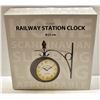 Image 1 : RAILWAY WALL HANGING STATION CLOCK