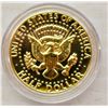 Image 1 : 24KT GOLD PLATED US HALF DOLLAR 1984