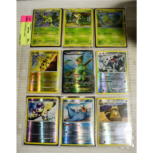 9 SHINY POKEMON CARDS