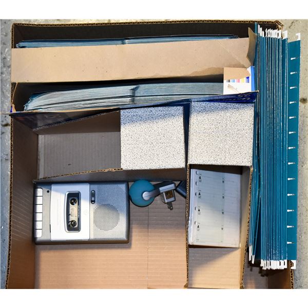 BOX WITH 75 LEGAL SIZE FILE FOLDERS (GREEN),