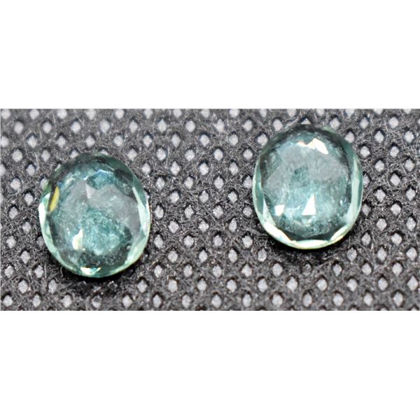 #205-NATURAL GREEN AMETHYST GEMSTONE 7X9MM/3.15CT