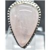 Image 1 : #65-NATURAL PINK ROSE QUARTZ RING SIZE 8