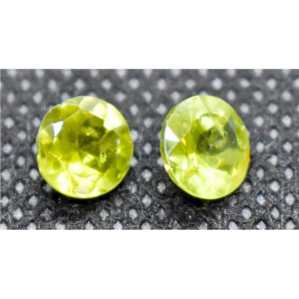 #210-NATURAL GREEN PERIDOT GEMSTONE 7MM/2.10CT