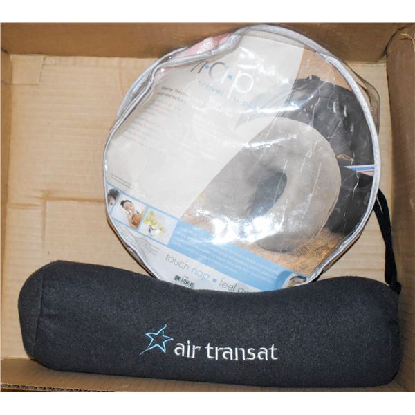 BOX WITH NEW NAP TRAVEL PILLOW & TRAVEL