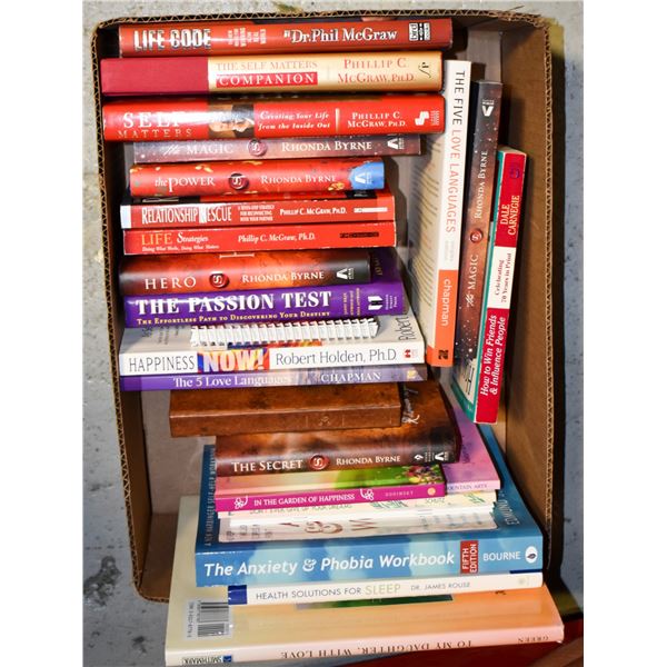 BOX OF HEALTHY COOKING AND RECIPE BOOKS