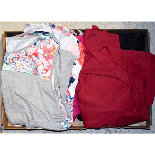 BOX OF LADIES SHIRTS VARIOUS SIZES