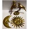 Image 1 : BRASS BIRDS, SUN AND MOON ALL TOGETHER