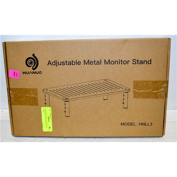 ADJUSTABLE METAL MONITOR STAND