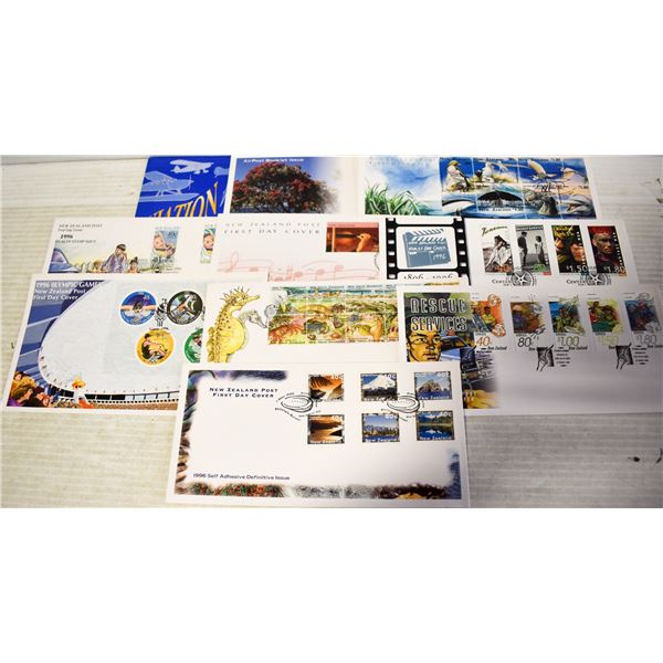 10 PACKAGES OF COLLECTORS STAMP SETS ESTATE