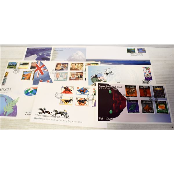 10 PACKAGES OF COLLECTORS STAMP SETS ESTATE