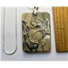 Image 1 : 25)  NATURAL OCEAN JASPER CARVED KOI (GOLDFISH)