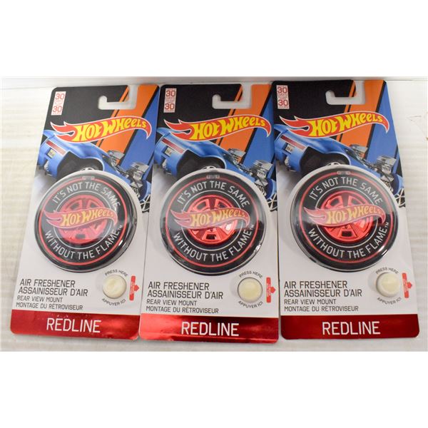 NEW SET OF 3 HOT WHEELS REDLINE AIR FRESHNERS