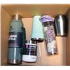 Image 1 : MIXED LOT OF TO GO DRINK CONTAINERS AND THERMOS