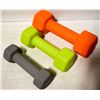 Image 1 : SET OF 3 SINGLE WEIGHTS, 3LB, 5LB, 8LB