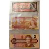 Image 1 : 1954/1974/1986- CANADIAN $2 BILLS- SET OF 3