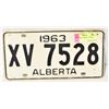Image 1 : 1963 VINTAGE ALBERTA LICENSE PLATE
