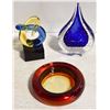Image 1 : DECORATIVE ART GLASS- ASSORTED LOT