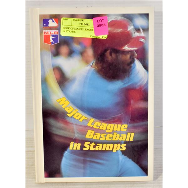 BOOK OF MAJOR LEAGUE BASEBALL IN STAMPS book-of-major-league-baseball-in-stamps