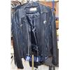 Image 1 : SIZE 40 BLACK LEATHER FRINGE JACKET