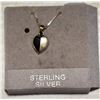 Image 1 : STERLING SILVER 16" NECKLACE WITH HEART PENDANT