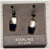 Image 1 : STERLING SILVER SOLID EARRINGS  BLUE