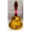 Image 1 : VINTAGE LARGE BRASS DINNER BELL