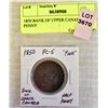 Image 1 : 1850 BANK OF UPPER CANADA 1/2 PENNY