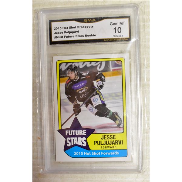 JESSE PULJUJARVI FUTURE STAR ROOKIE CARD GRADED