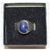 Image 1 : VINTAGE MEN'S STERLING SILVER & LAPIS LAZULI THICK