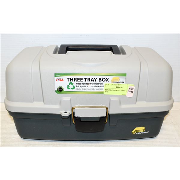 NEW PLANO TRIPLE TRAY TACKLE BOX