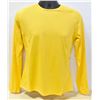 Image 1 : YELLOW ATHLETIC SHIRT 100% POLYESTER SIZE SMALL