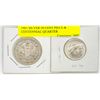 Image 1 : 1961 SILVER 50 CENT PIECE & CENTENNIAL QUARTER