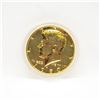 Image 2 : 24KT GOLD PLATED US HALF DOLLAR 1980