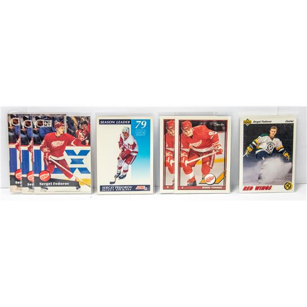 SERGEI FEDOROV HOCKEY CARD LOT