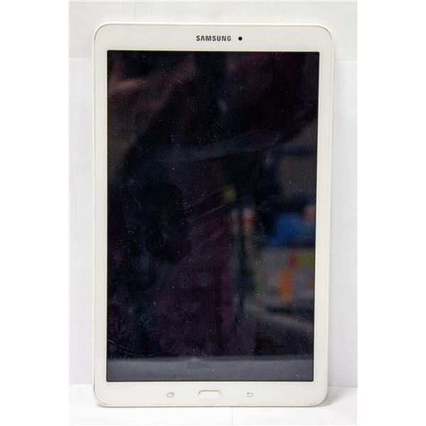 SAMSUNG TAB E 16 GB TABLET, ACCOUNT LOCKED