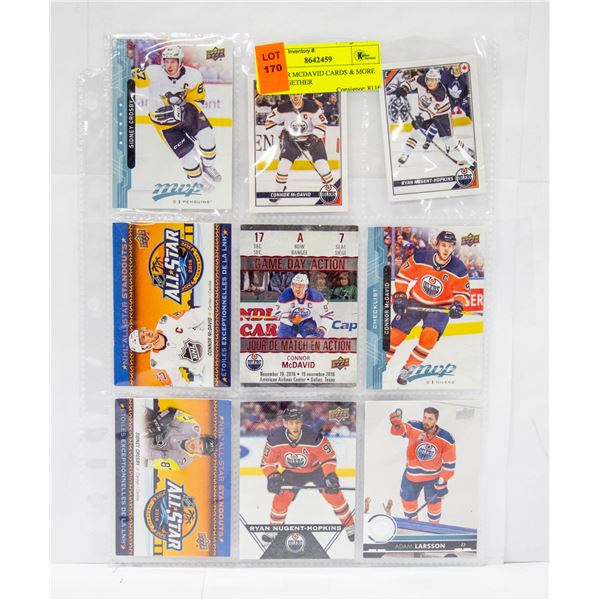 CONNOR MCDAVID CARDS & MORE ALL TOGETHER