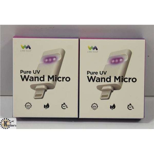 2PACK LIFE MADE PURE UV STERILIZER WAND MICRO