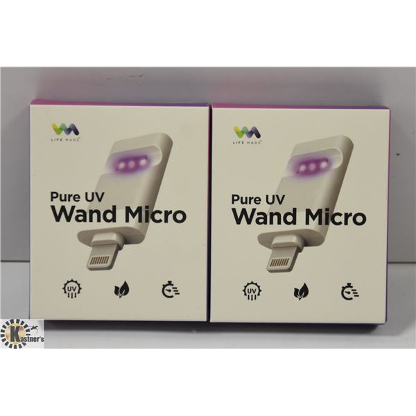 2PACK LIFE MADE PURE UV STERILIZER WAND MICRO