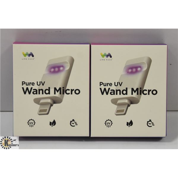 2PACK LIFE MADE PURE UV STERILIZER WAND MICRO