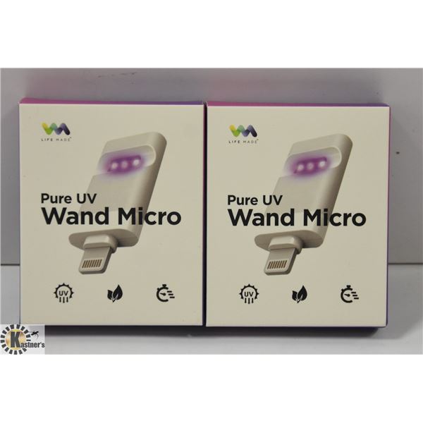 2PACK LIFE MADE PURE UV STERILIZER WAND MICRO