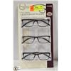 Image 1 : FOSTER GRANT READING GLASSES 3 PACK +2.50