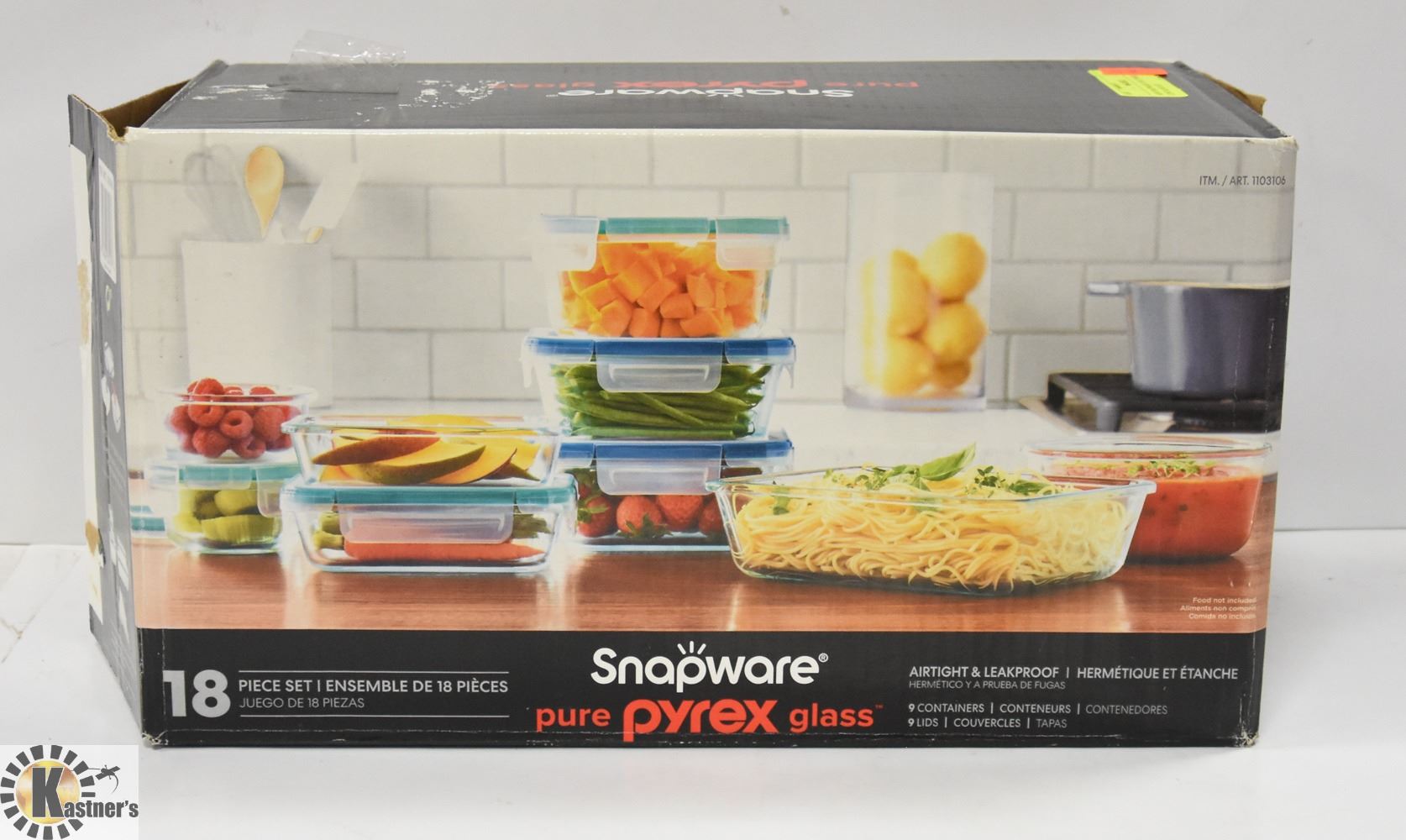 NEW SNAPWARE 18 PC PYREX GLASS CONTAINER SET