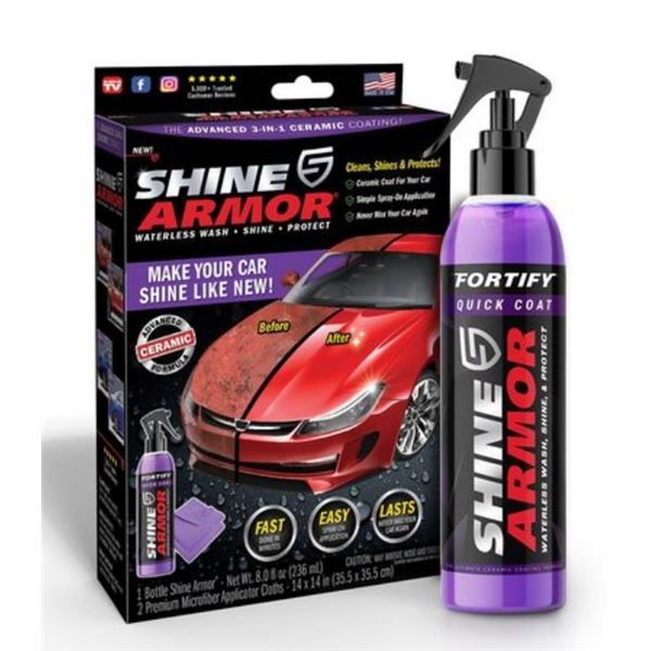 SHINE ARMOR WATERLESS CAR WASH - PROTECT &