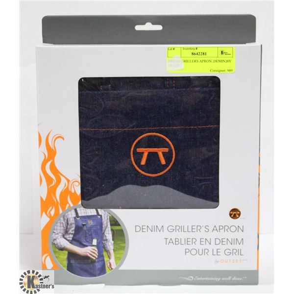 DENIM GRILLERS APRON BY OUTSET